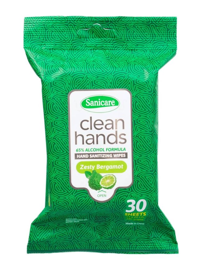 Sanicare Clean Hands Sanitizing Wipes (30 sheets) edamama